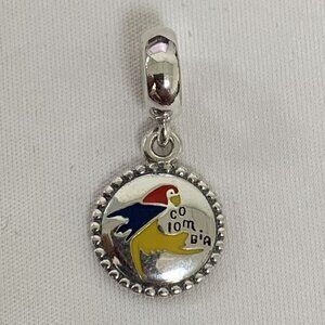 Pandora Colombia Exclusive Charm Dangle Pendant, S925 Silver Bracelets